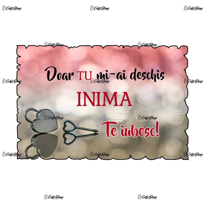Doar tu mi-ai deschis inima, magnet frigider mgs058